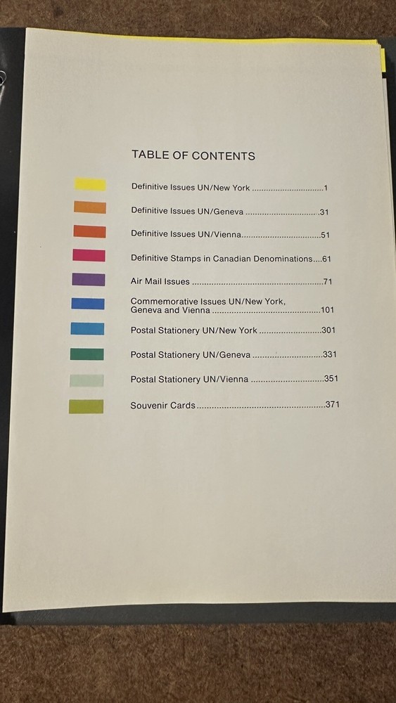 SCOTT UNITED NATIONS Postal Stamp Administration Album Catalog Book 1951-1994