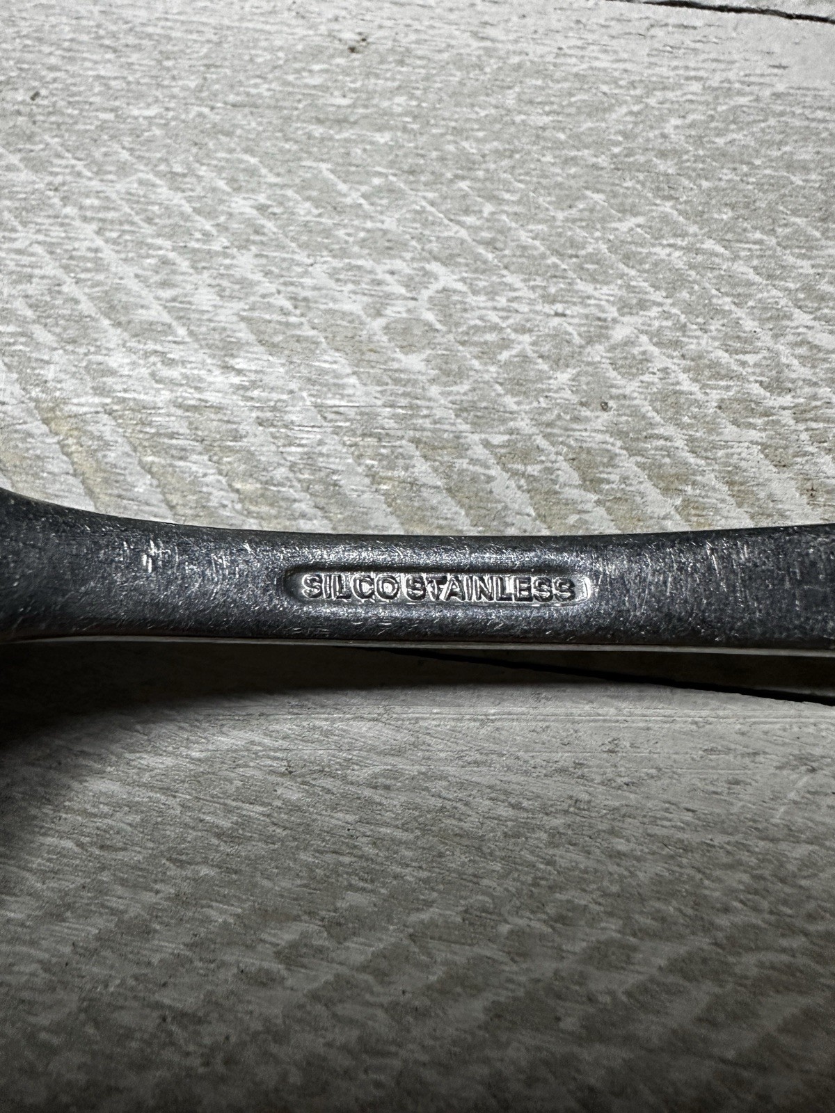 Vintage ORIGINAL US MESS KIT Spoon Utensil Silco Stainless