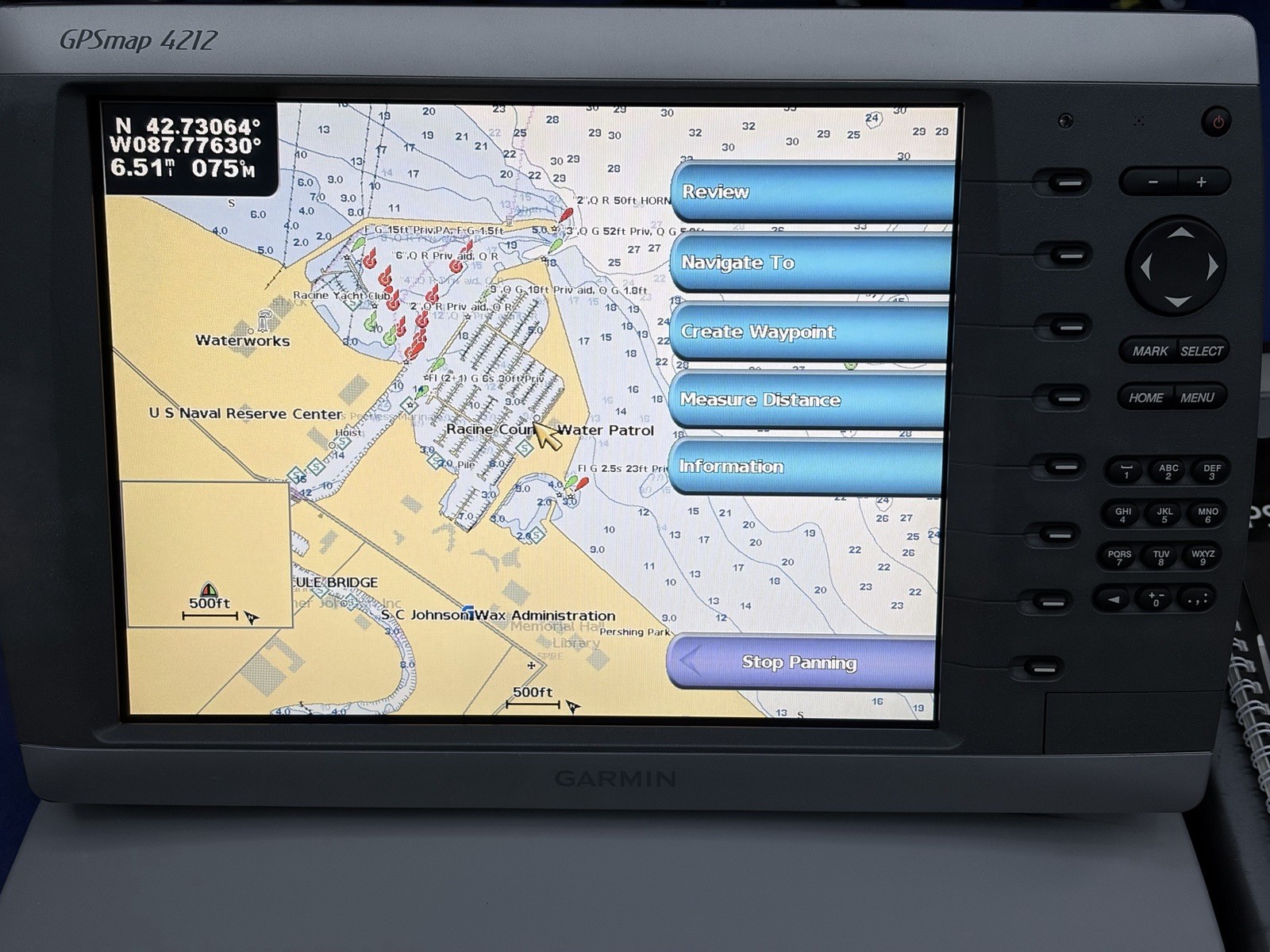 Garmin GPSmap 4212 GPS Chartplotter Multifunction Display W/ Cover- VERY CLEAN!