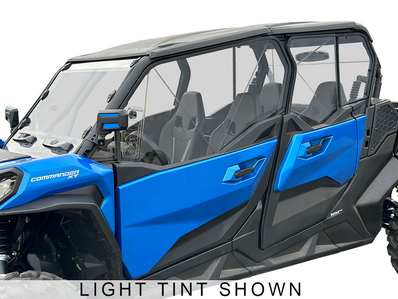 Can Am Commander 700 MAX Hard Upper Doors Windows Kit Scratch Resistant 2021+