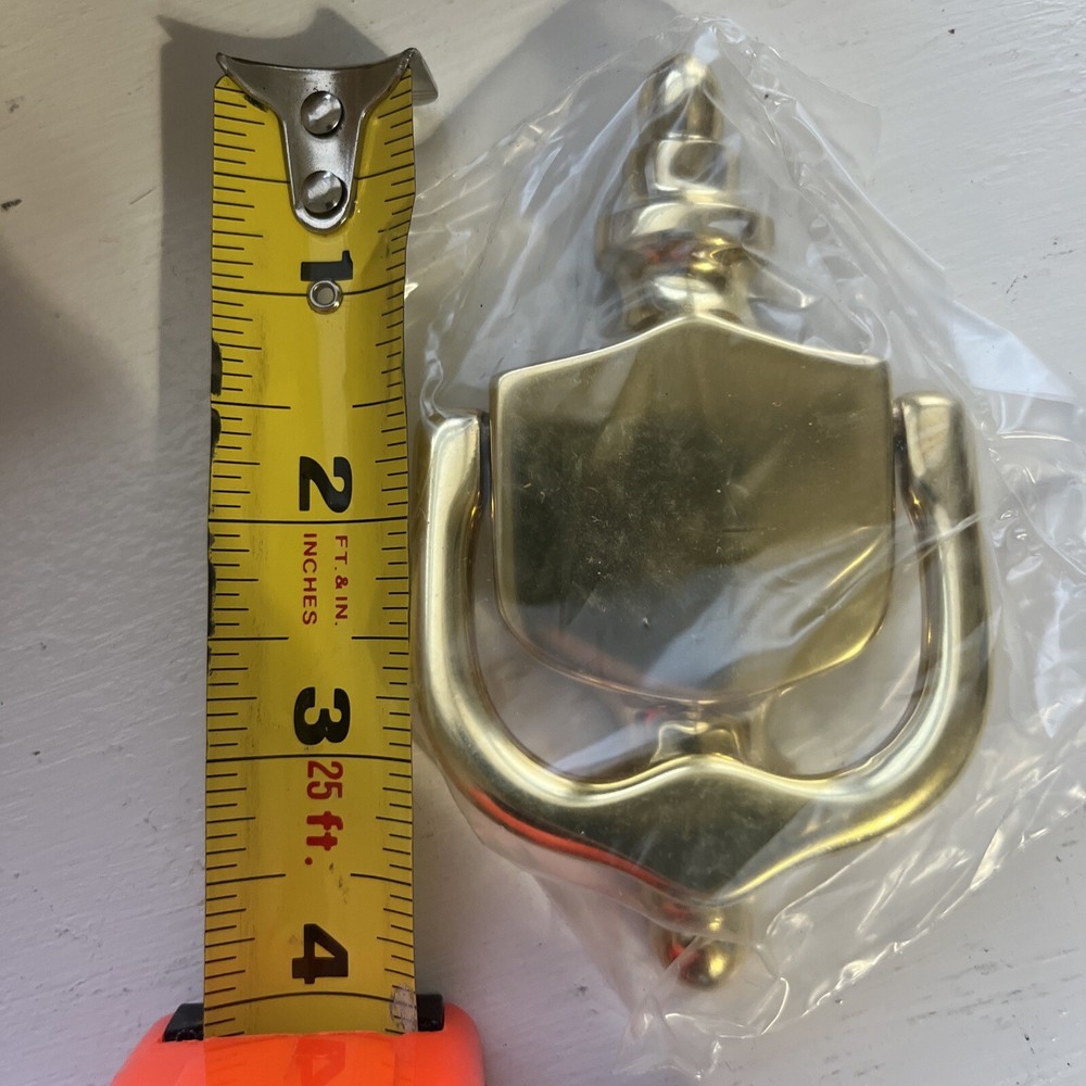 Vintage Baldwin Solid Brass Polished 4” Door Knocker NO.0138