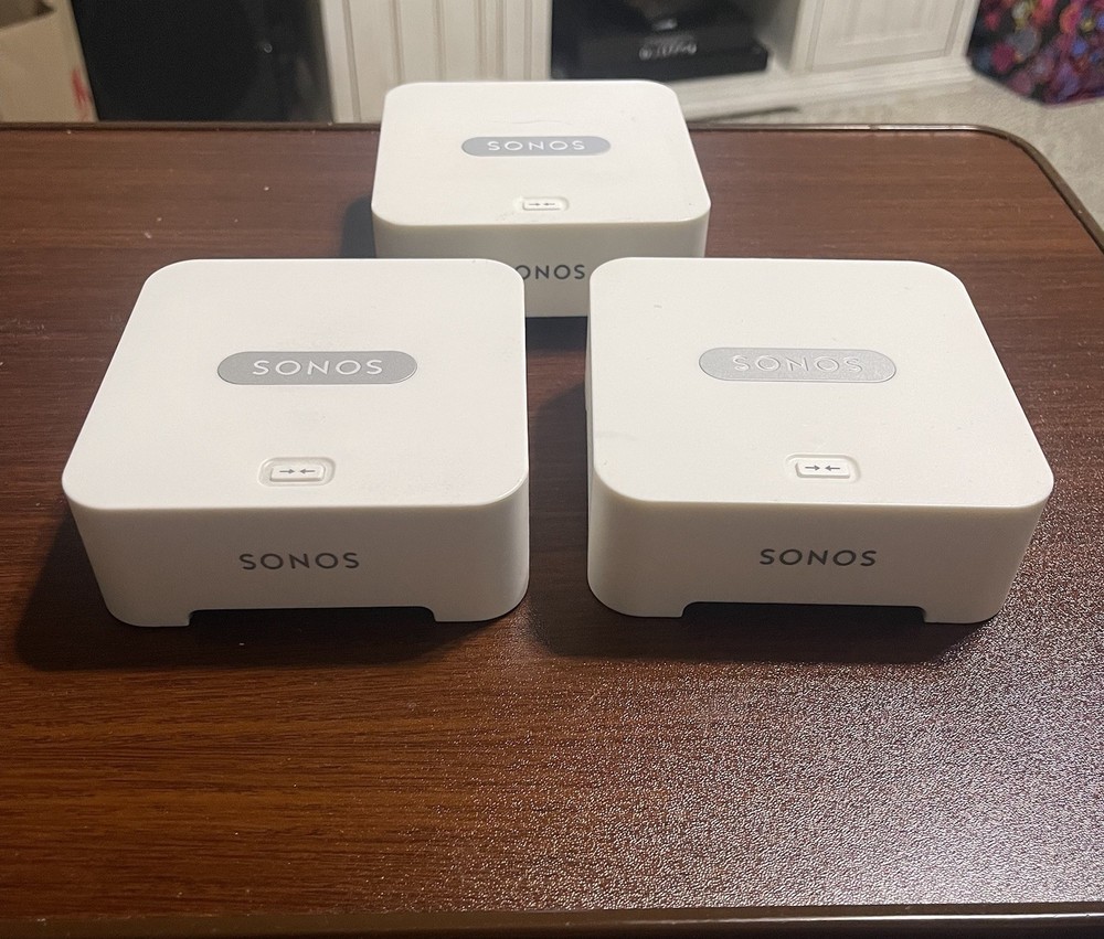 (3) - Three Sonos Connect Bridge’s White / No Adapters
