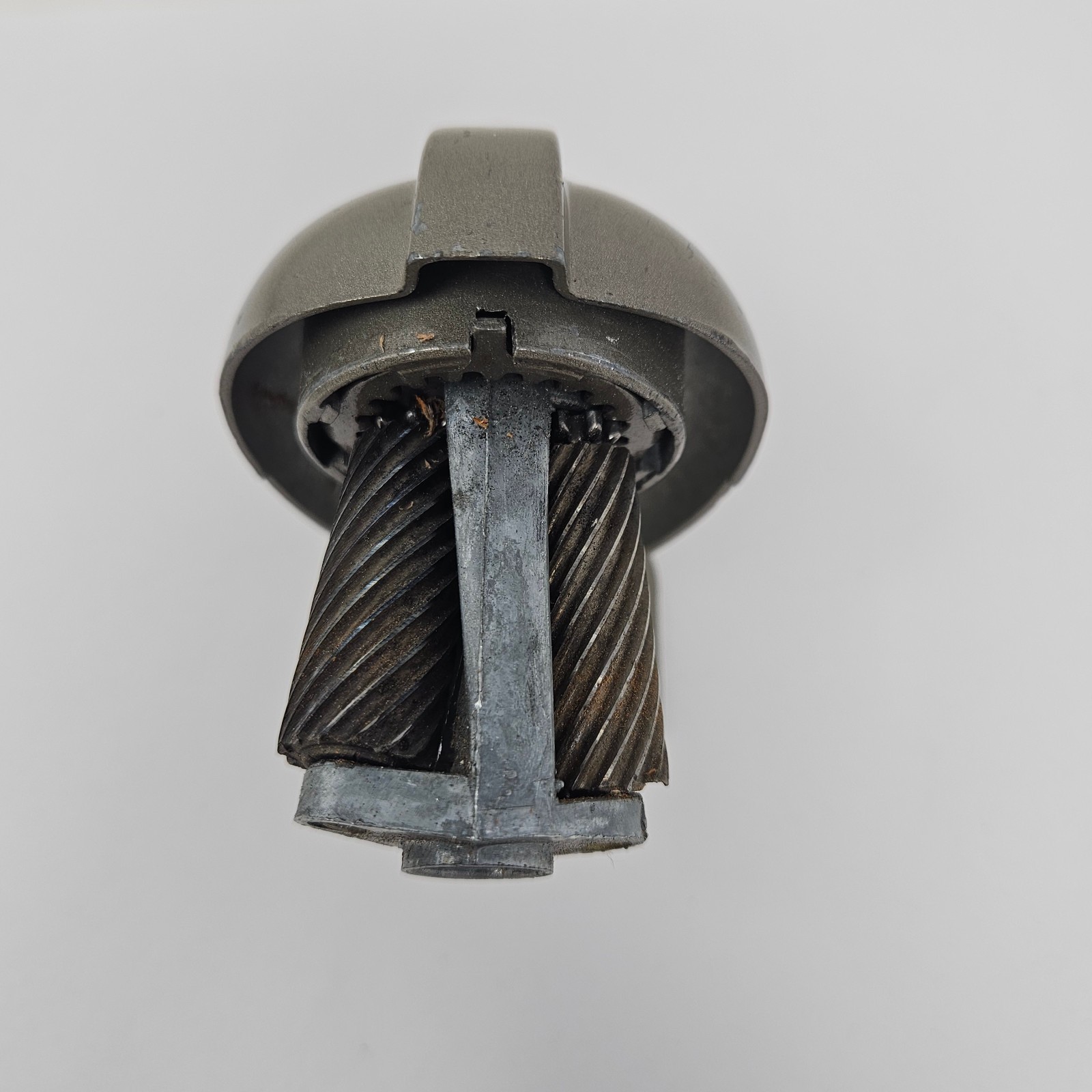 Vintage BOSTON Model KS Manual Pencil Sharpener Revolving 8 Hole Steel USA