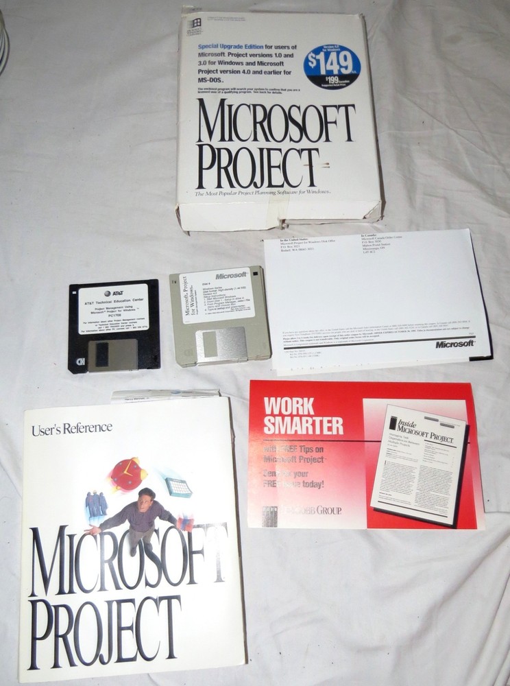 Microsoft Project Version 4.0 Special Upgrade Edition - Vintage Software