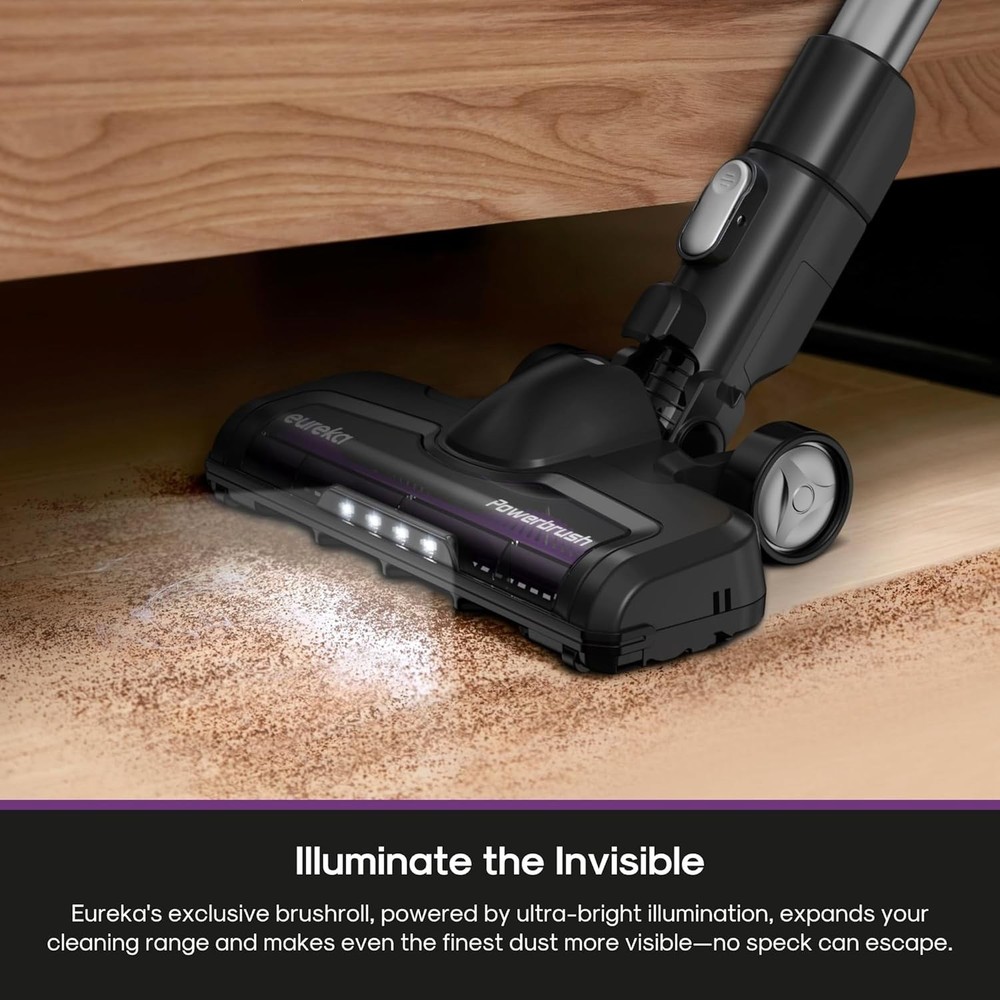 Eureka ReactiClean 410 Cordless Vacuum, 50 Min Runtime, Lightweight