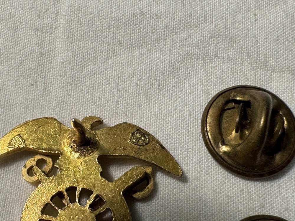 Vintage Quartermaster Corps Insignia Clasp Back Viet Nam