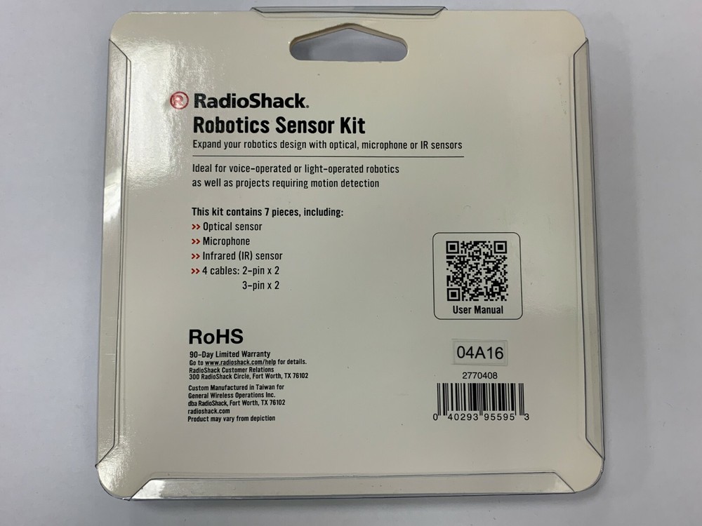 Radio Shack Optical Microphone IR Sensors Robotics Sensor Kit