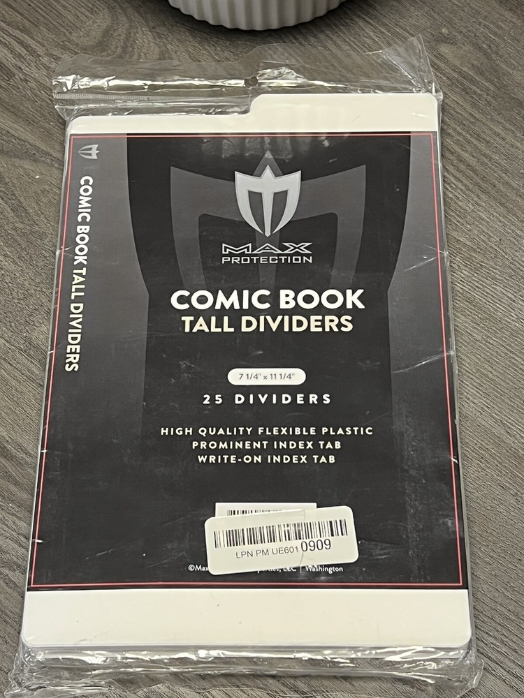 Comic Book Tall Dividers 25Pack Index Tabs