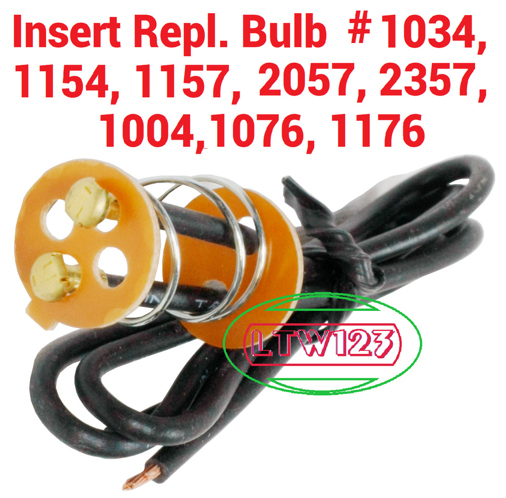 (10) Insert Bulb Socket fit Bulb # 1157, 2057, 1142, 1076,