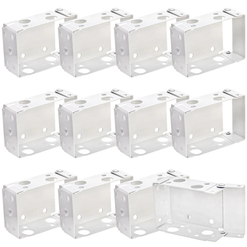 12 Pack 2.5 Inch Blind Brackets, Low Profile Box Mounting Bracket for Window ...