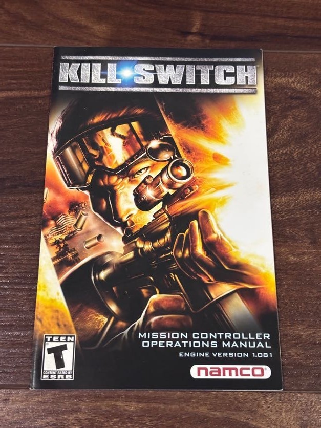 Kill Switch Playstation 2 PS2 Instruction Manual Only