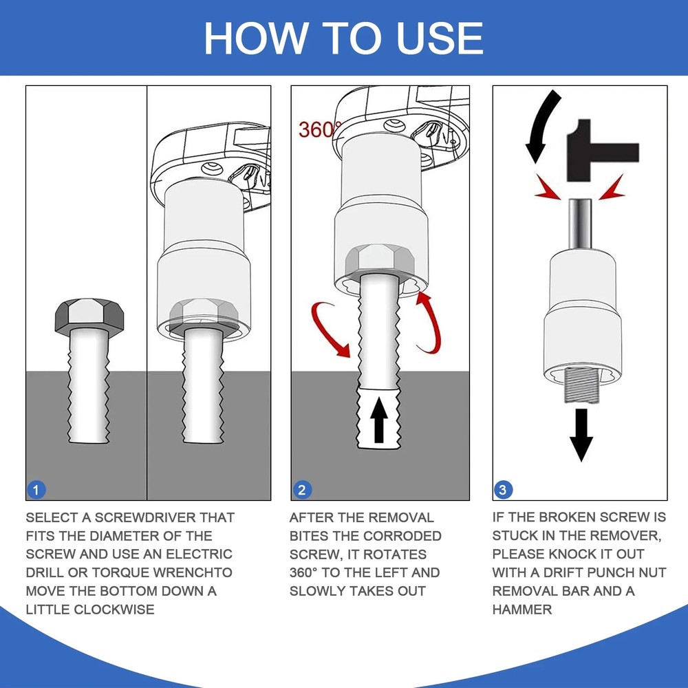 5Pcs Twist Socket Tool Set Lug Nut Bolt Remover Extractor Tool 1/2" Drive