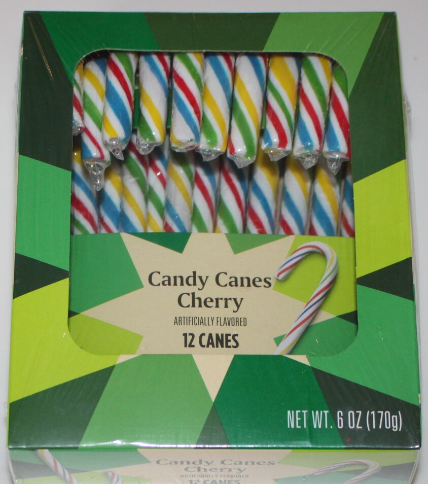 Cherry Candy Canes (12) Rainbow Individually Wrapped Candy Canes - 6 oz - NWT
