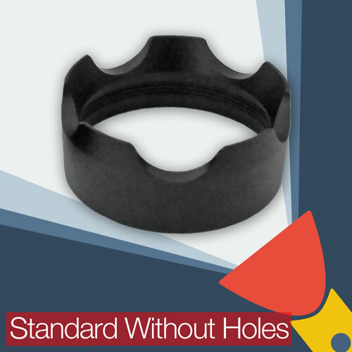 Crenellated Strike Bezel Talon Face Cap for Maglite D C Cell Torch Flashlight