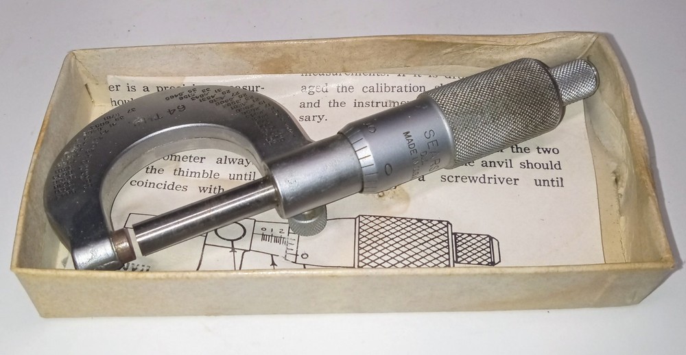 Vintage Sears   40701 0   0-1"  Micrometer