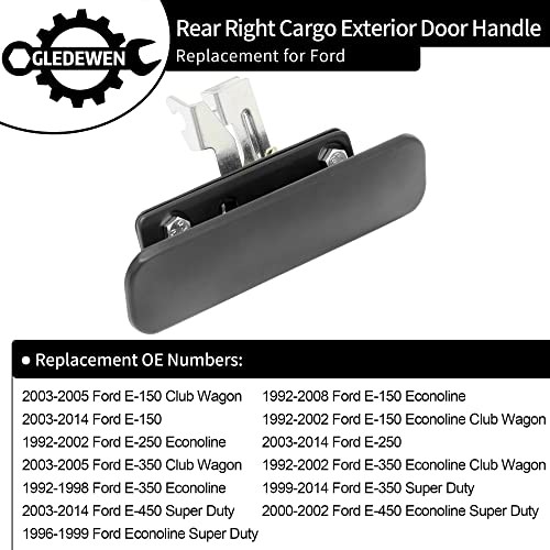 (Metal), Compatible with 1992-2014 Ford E150 E250 E350 Exterior Door Handle