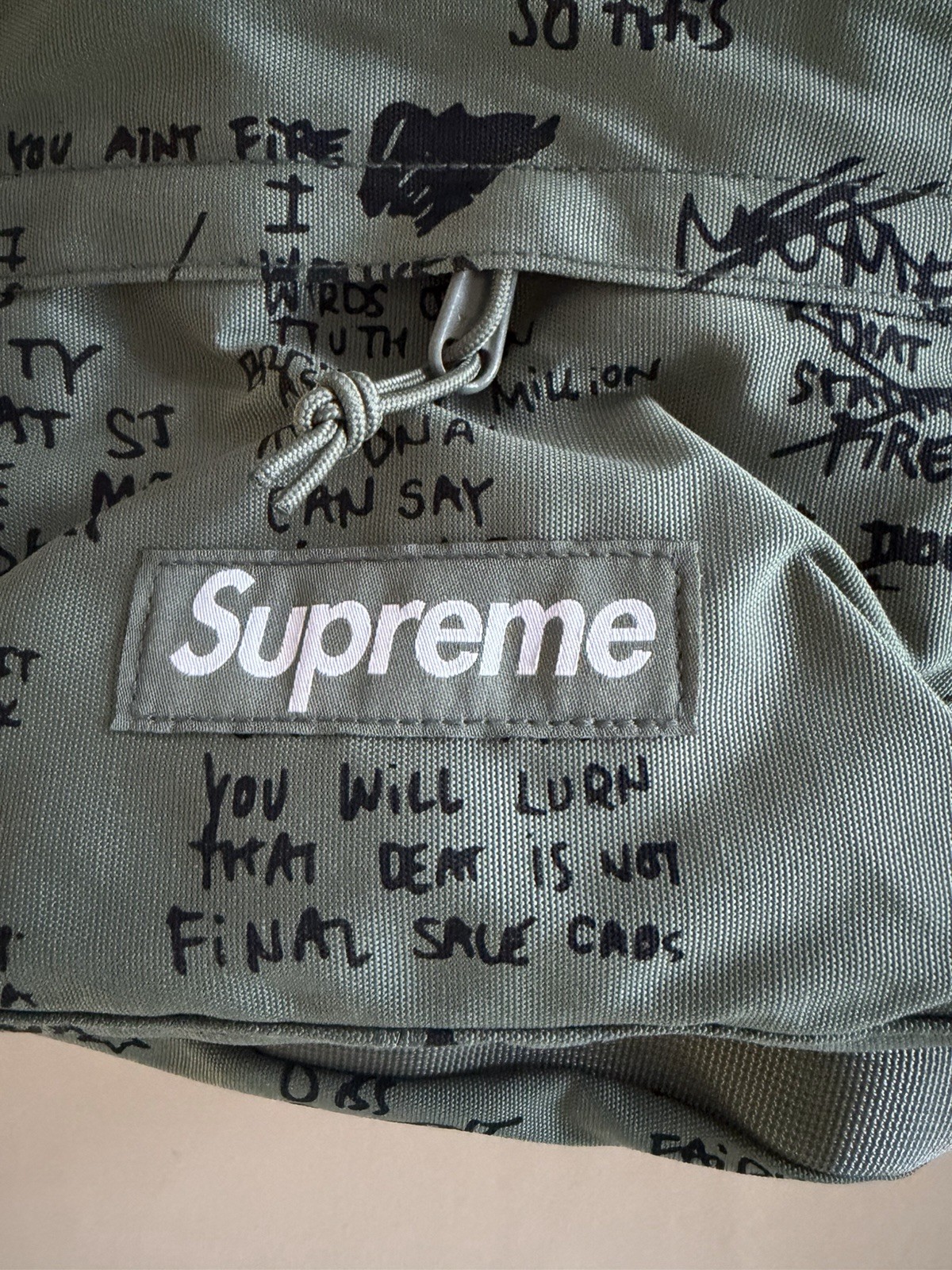 Supreme SS23 Military Field Box Backpack Olive Gonz Green