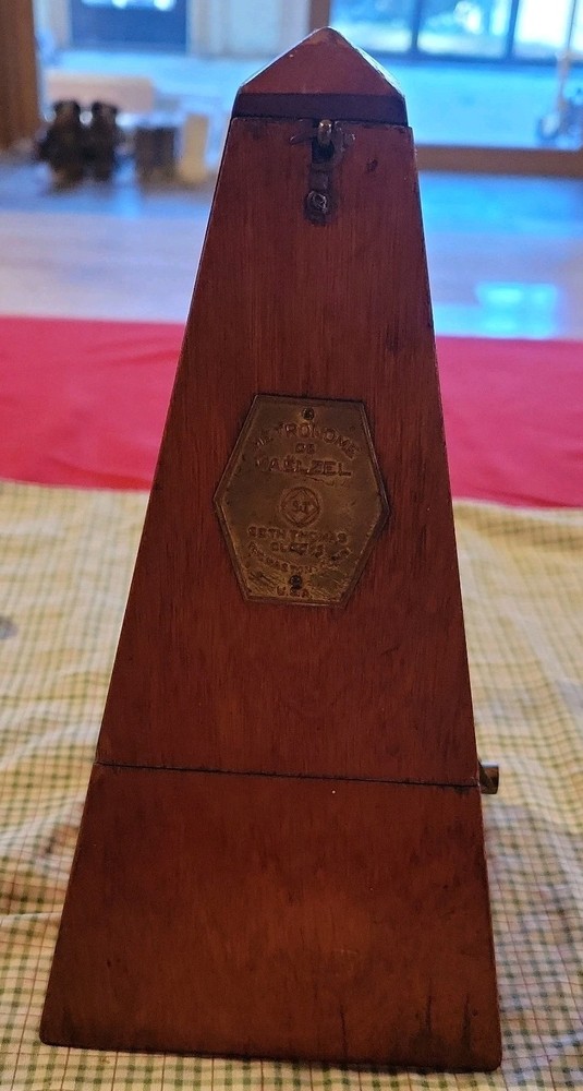 Vintage Metronome de Maelzel Made By Seth Thomas Clock Co. Winds up,missing stem
