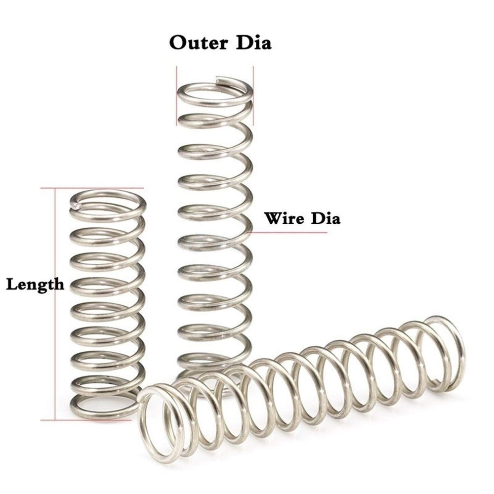 225Pcs Small Compression Spring Assortment, 15 Different Sizes, Wire Diameter...
