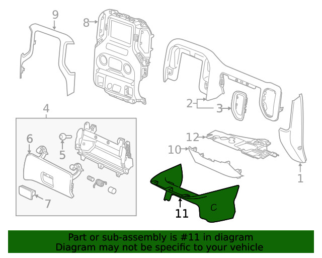 Genuine GM Lower Extension 84449027