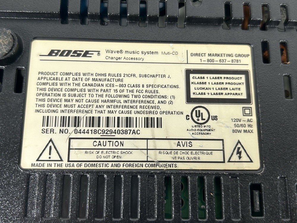 Bose Wave Music System with Multi-CD Changer and Remote Control