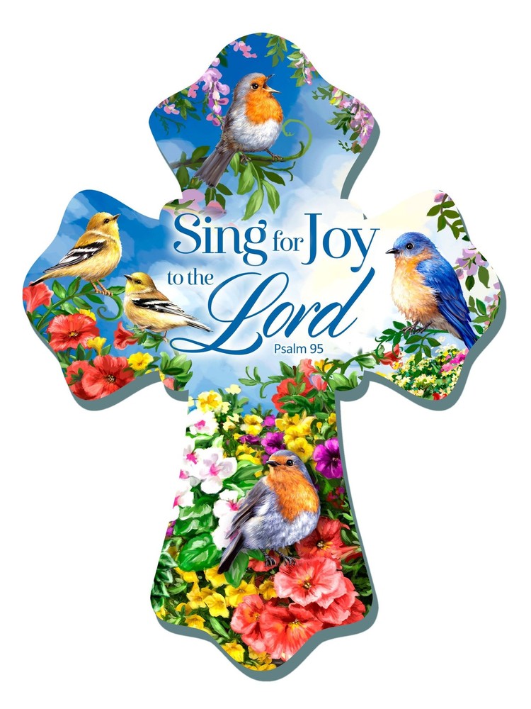 Wall Cross-Sing For Joy (6" x 8")