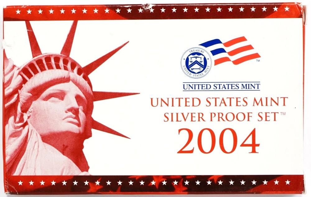 2004 United States Silver Proof Set w/ Box & COA