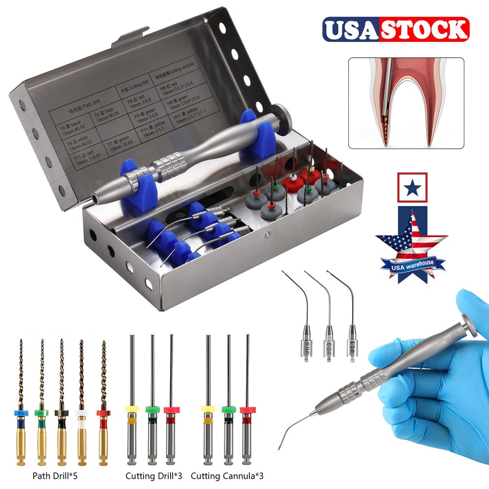 Dental Broken File Extractor Endodontic Removal System Kit Root Canal