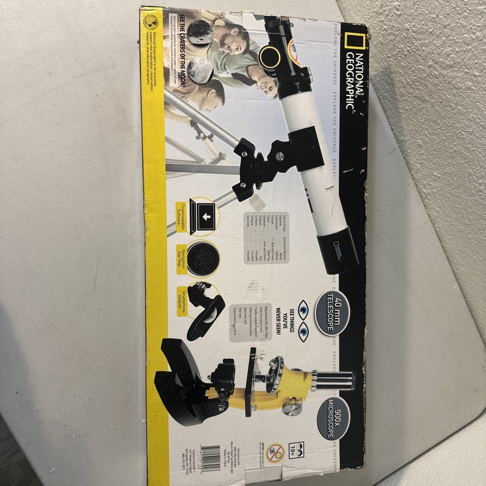 National Geographic Discovery Set Microscope 90-20105 New