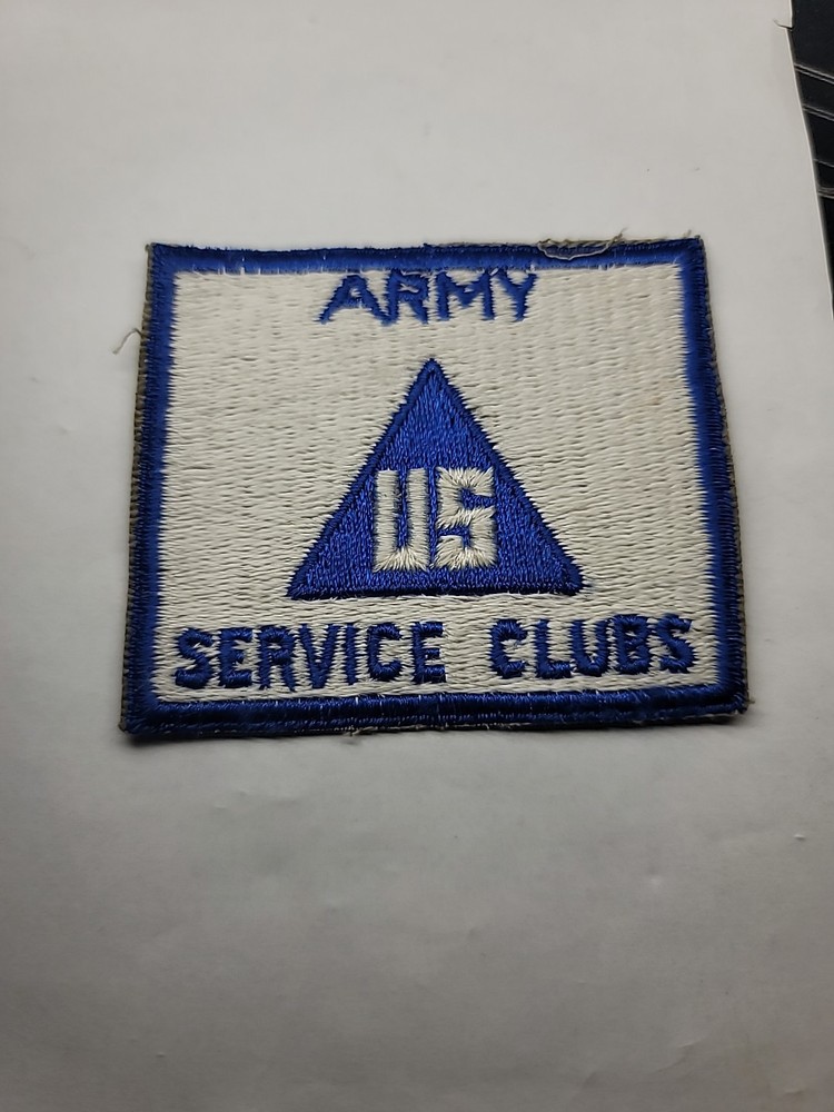 WWII US Army Service Clubs Patch Original