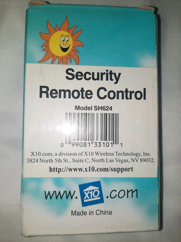 X10 Powerhouse Security System Remote Control Model SH624 ~ New