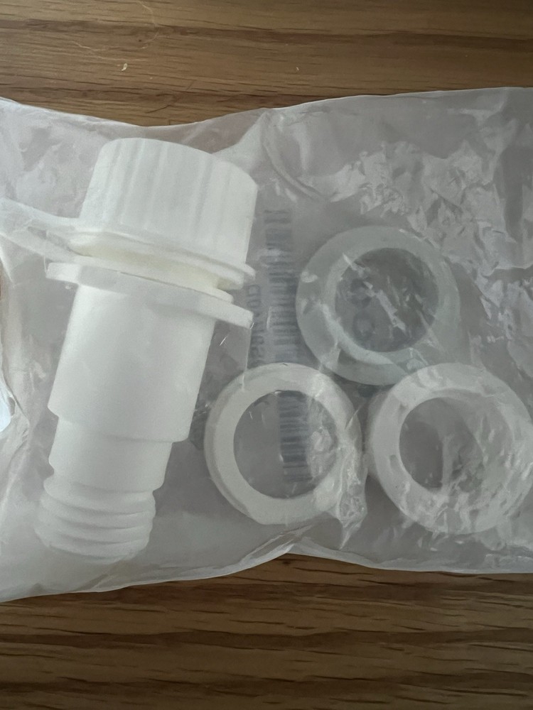 2 Pack New IGLOO Replacement Threaded Drain Plug - White