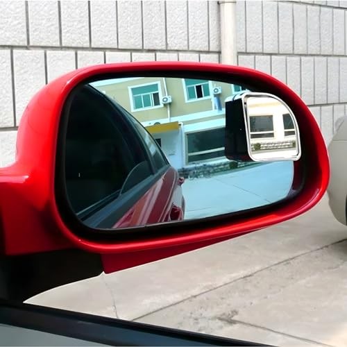 Blind Spot Mirror For Car, Adjustable 360° Wide Angle Side Rear View Silver