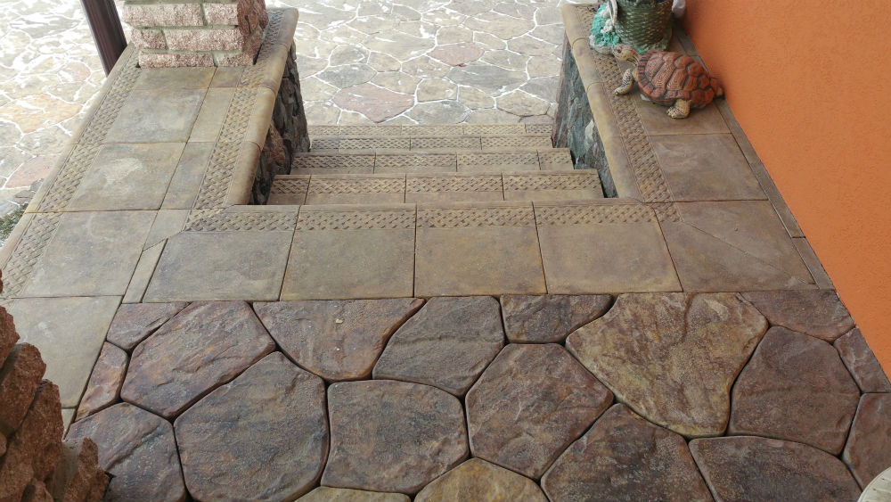 Concrete molds pavers casting concrete garden panths stone patio sold 6 pcs S34