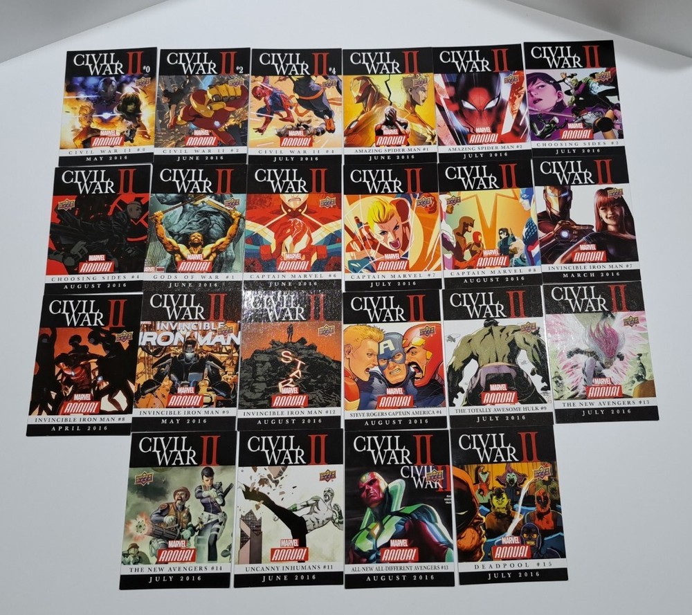 2016 Marvel Annual Civil War II 2 Lot