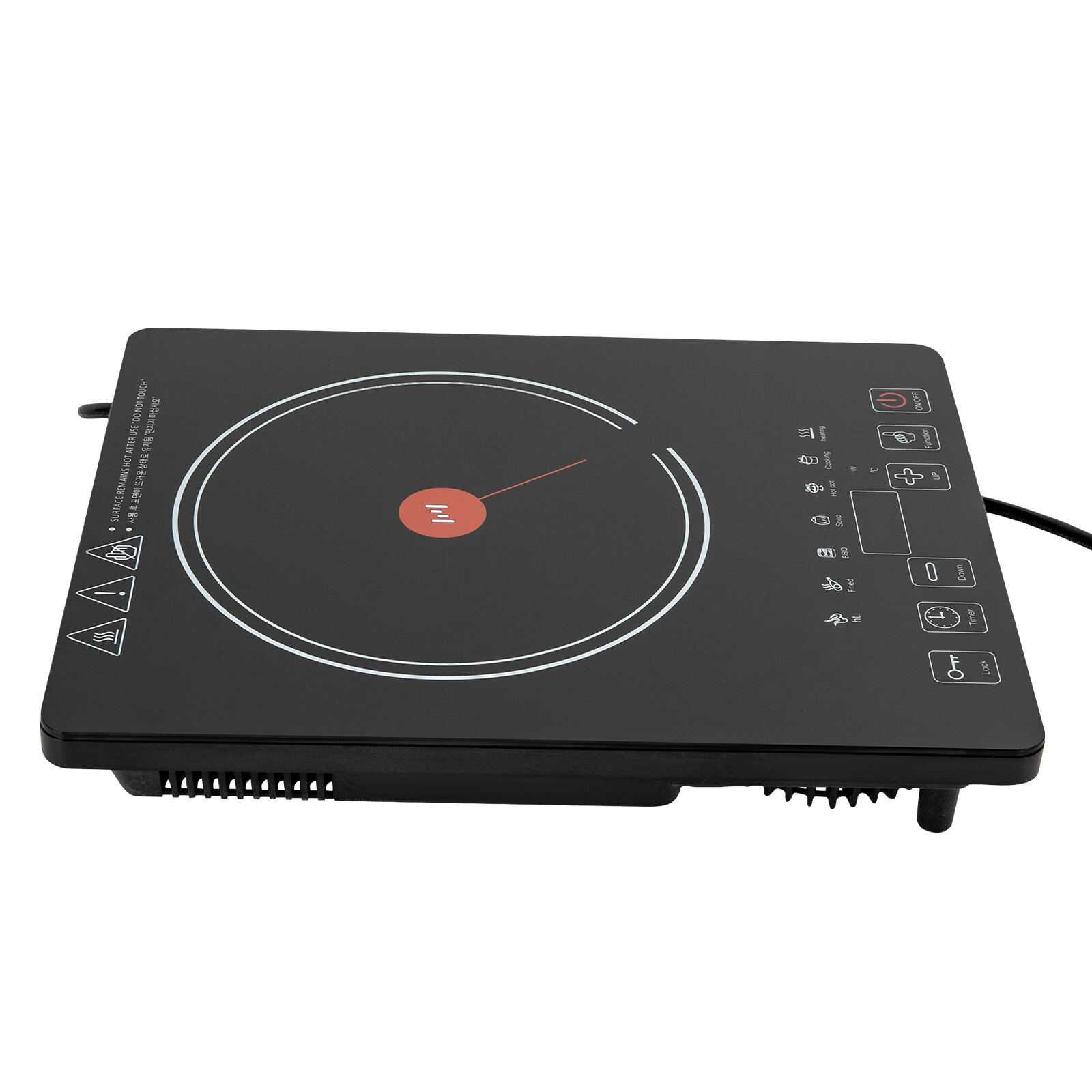 Electric Cooktop Burner Cooktop Stove Top Built In Countertop LED Touch 1800W