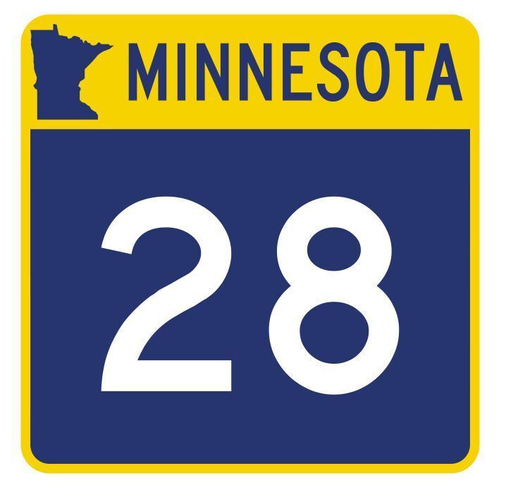 Minnesota State Highway 28 Sticker Decal