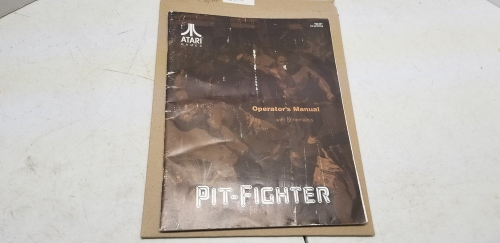 Pit Fighter Atari 1990 arcade video game Manual #4379