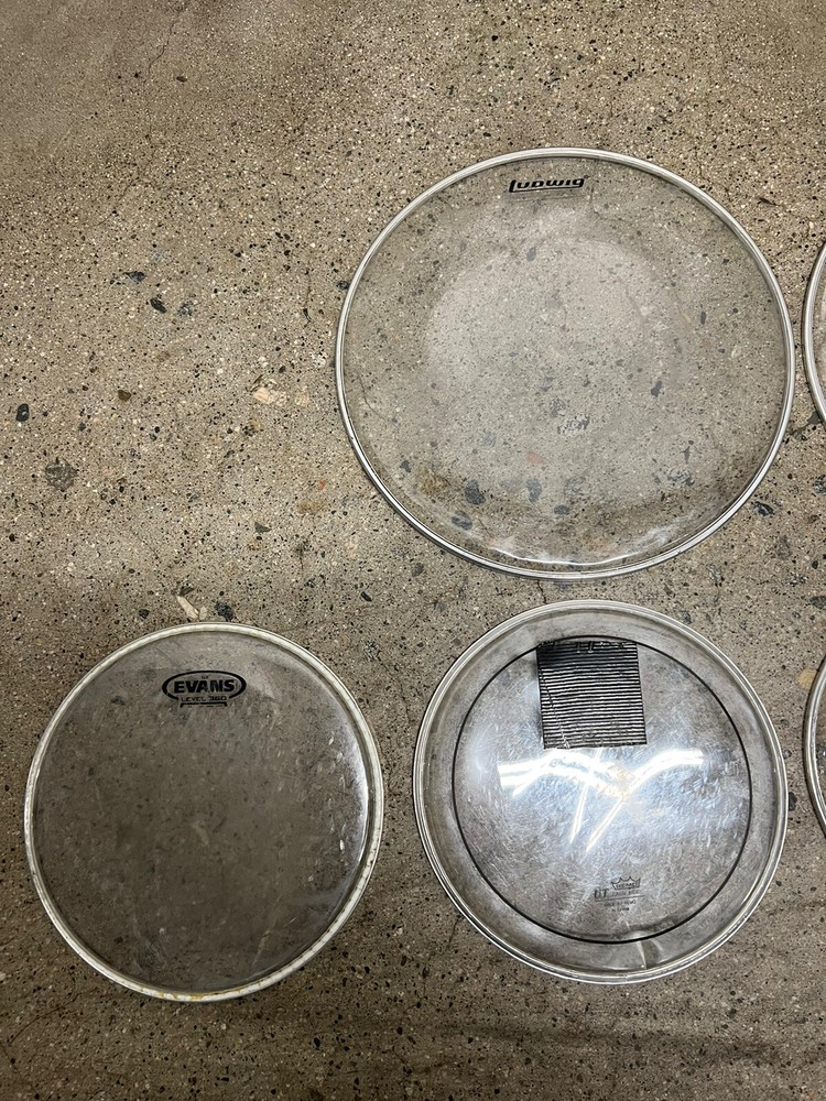 DRUM HEAD LOT LUDWIG EVANS CLEAR