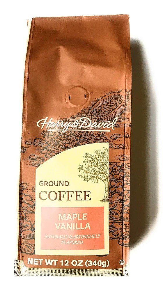 6 Pack - Harry & David Maple Vanilla Flavored Ground Coffee - 12 Ounce