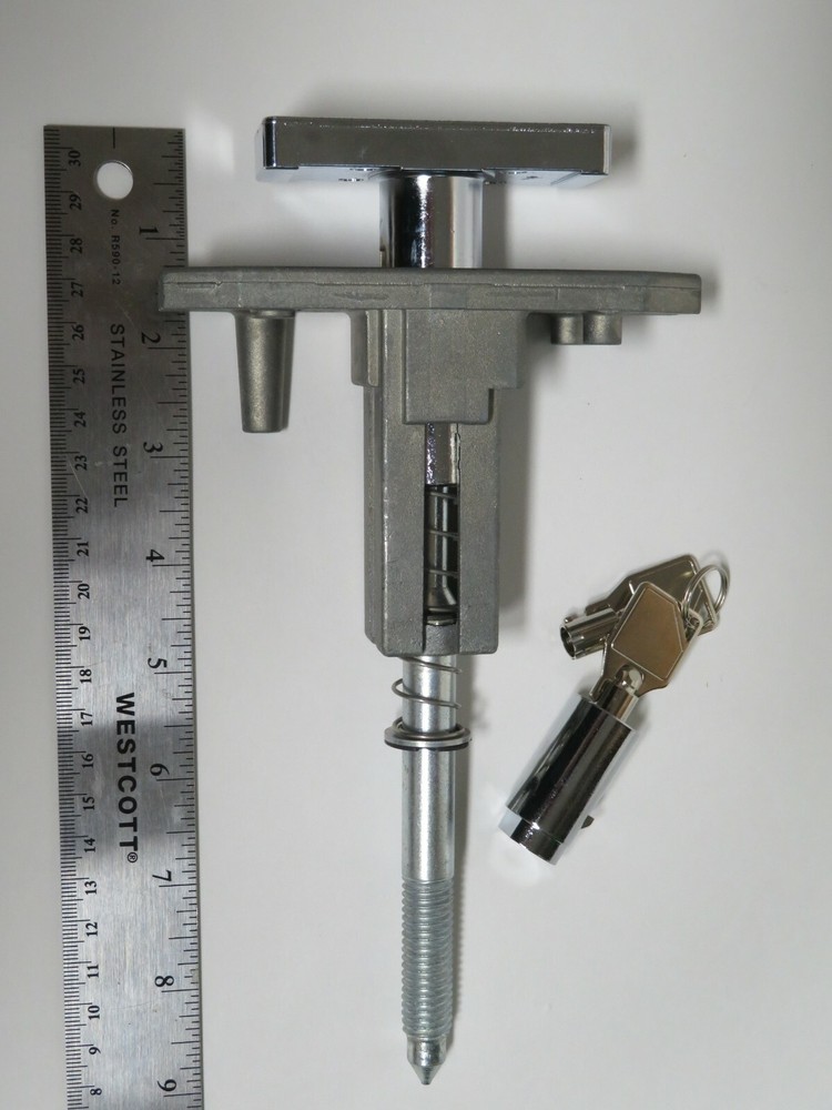 Dixie Narco T handle with posts (for coin chute) includes lock and two keys