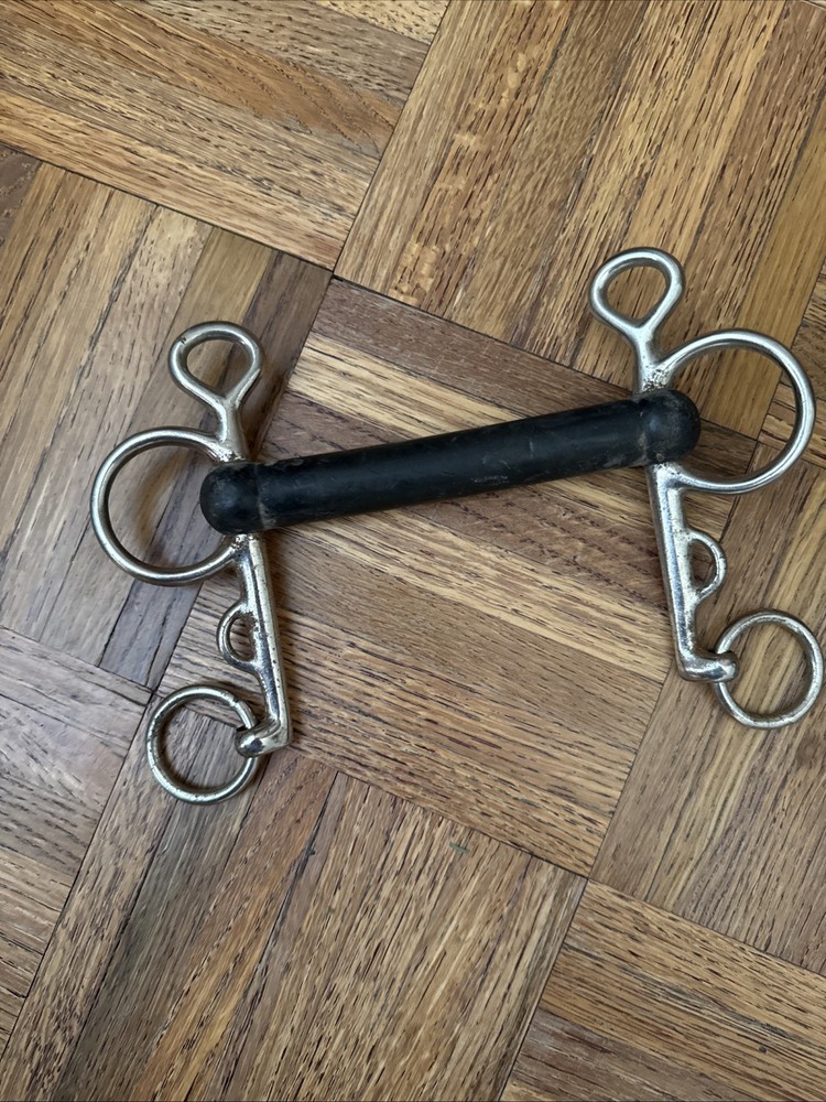 Rubber Mullen Mouth Pelham Bit