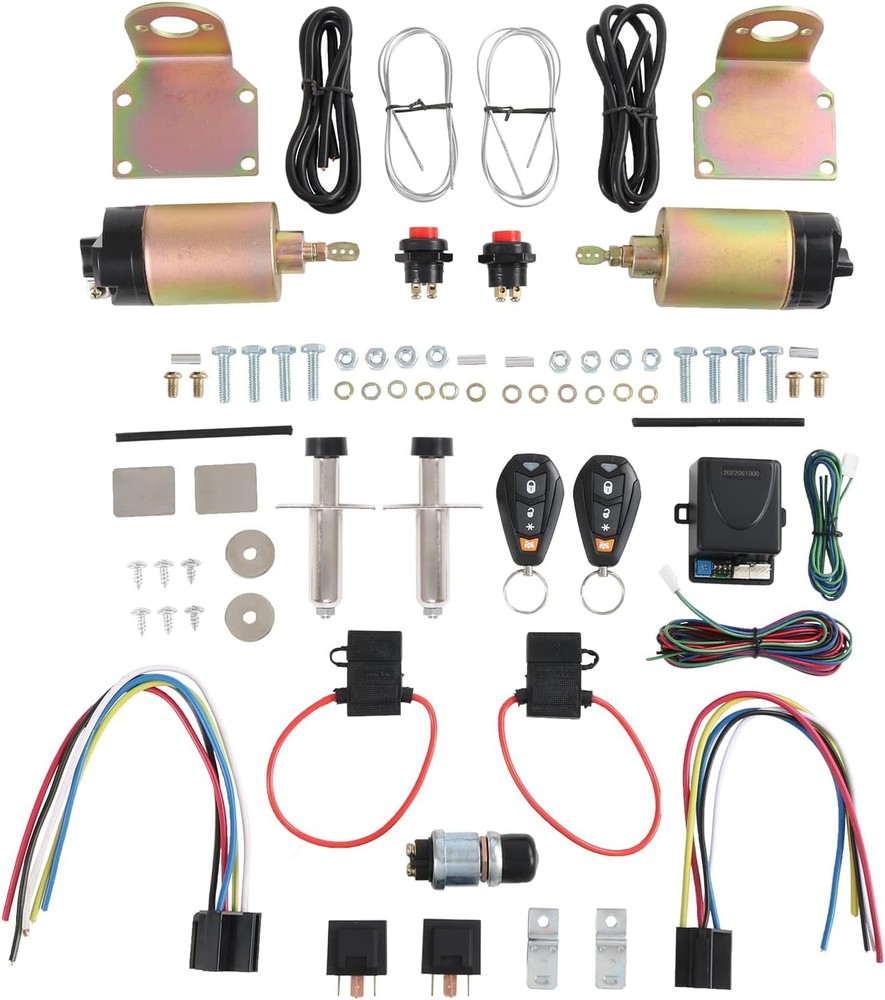 CARMOCAR Shaved Handle Door Popper Kit 2 With Remote ONE SET 85 lb