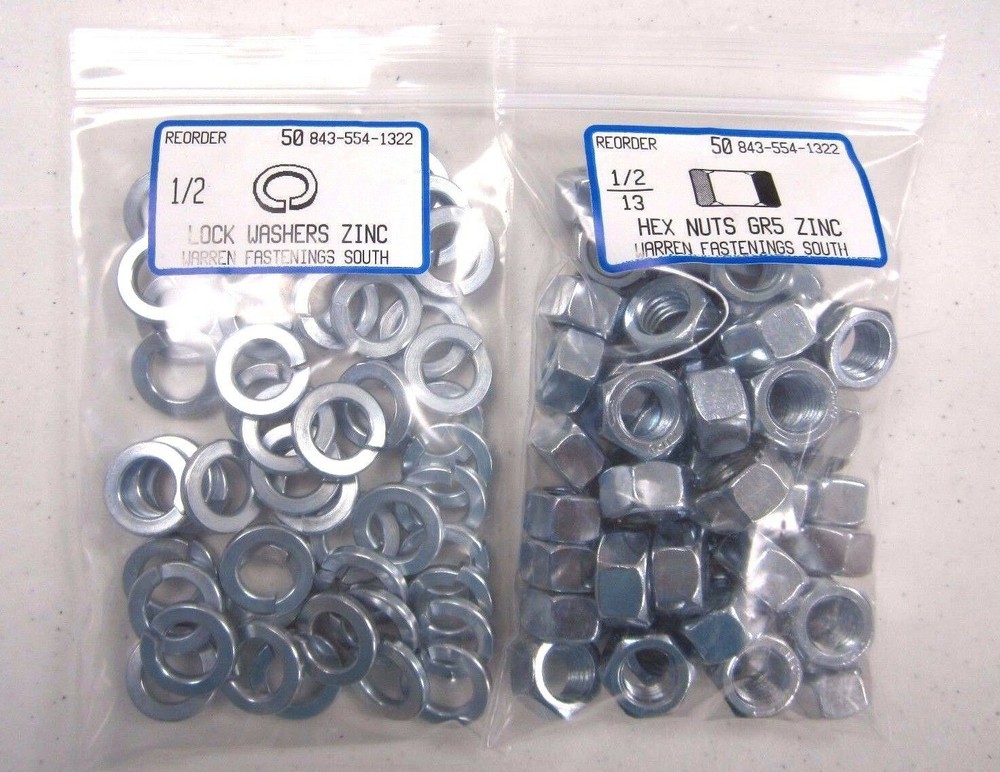 2000 Piece Grade 5 Coarse Thread Bolt, Nut, Flat And Lock Washer Assortment