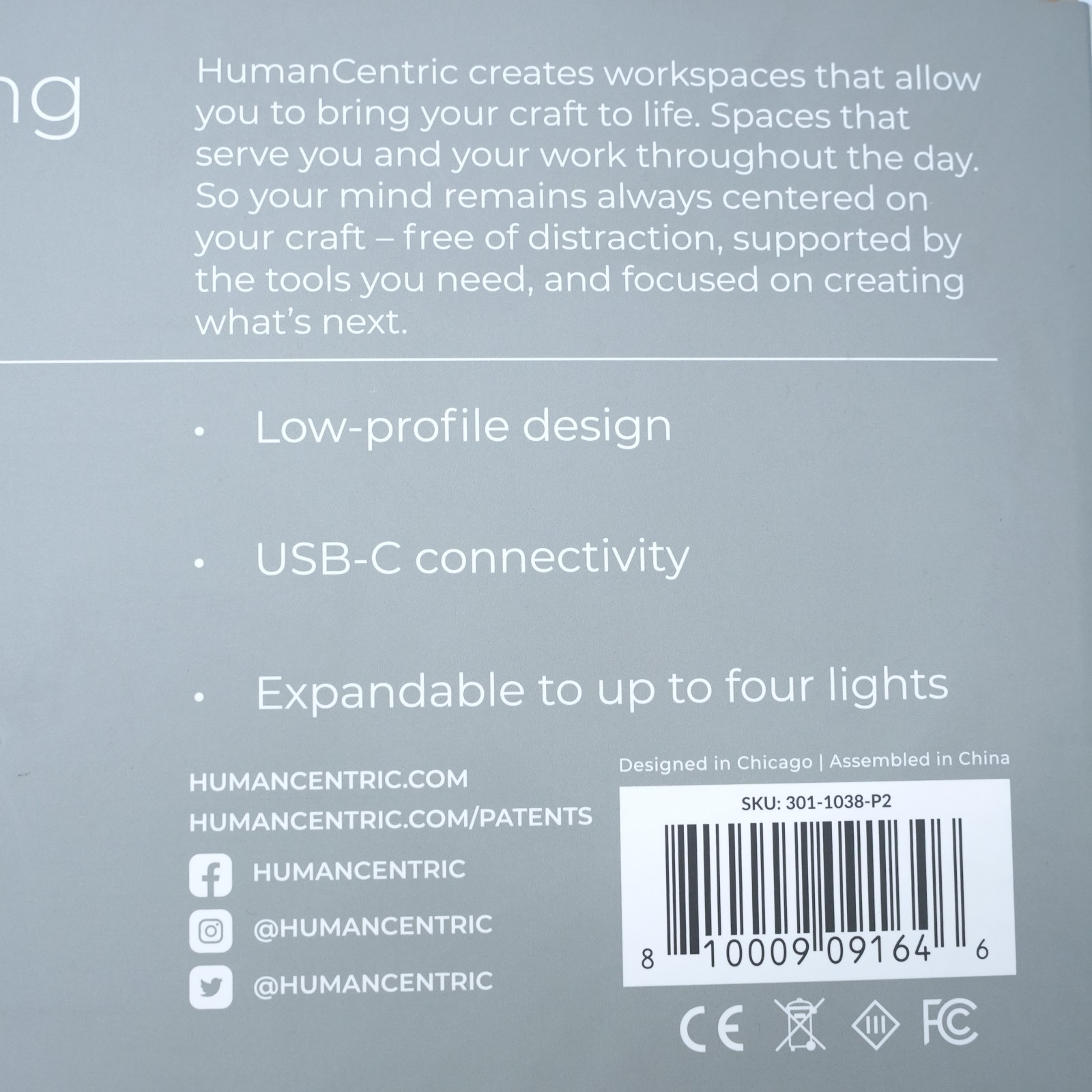 HumanCentric Video Conference Lighting - Double Kit (2-Pack) - LED Webcam Light