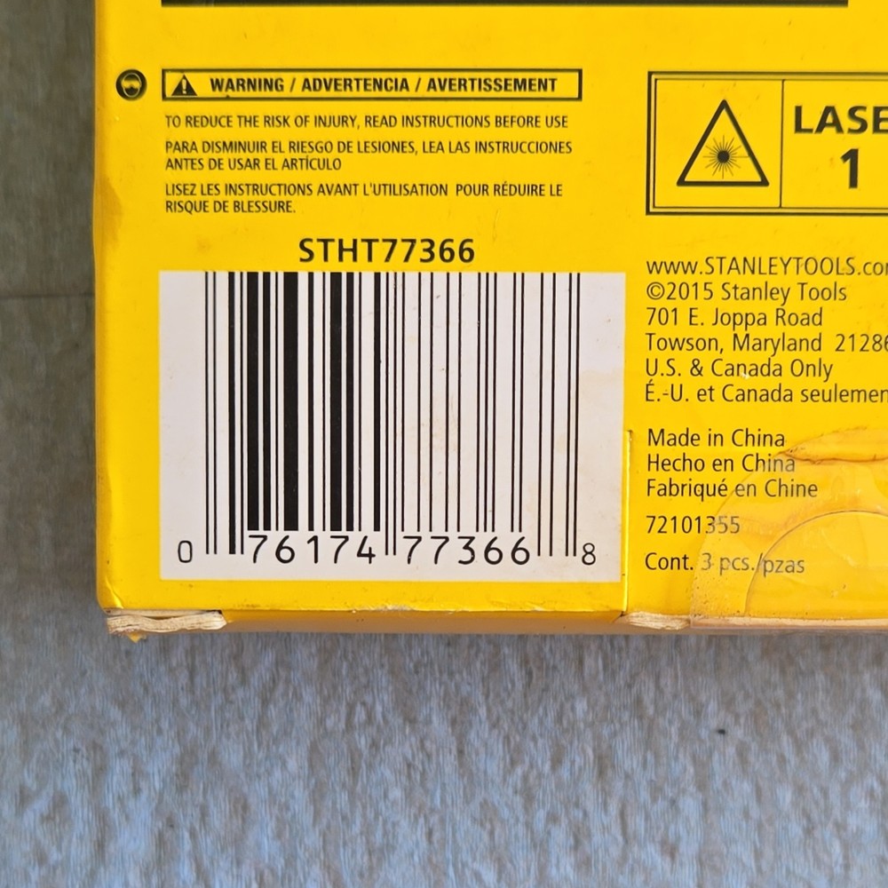 Stanley Smart Measure Pro Laser Distance Measurer Bluetooth Wireless Technology