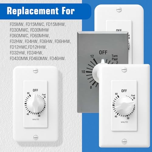 6Pcs Timer Knob Replacement, Timer Switch Knob Compatible with Intermatic -