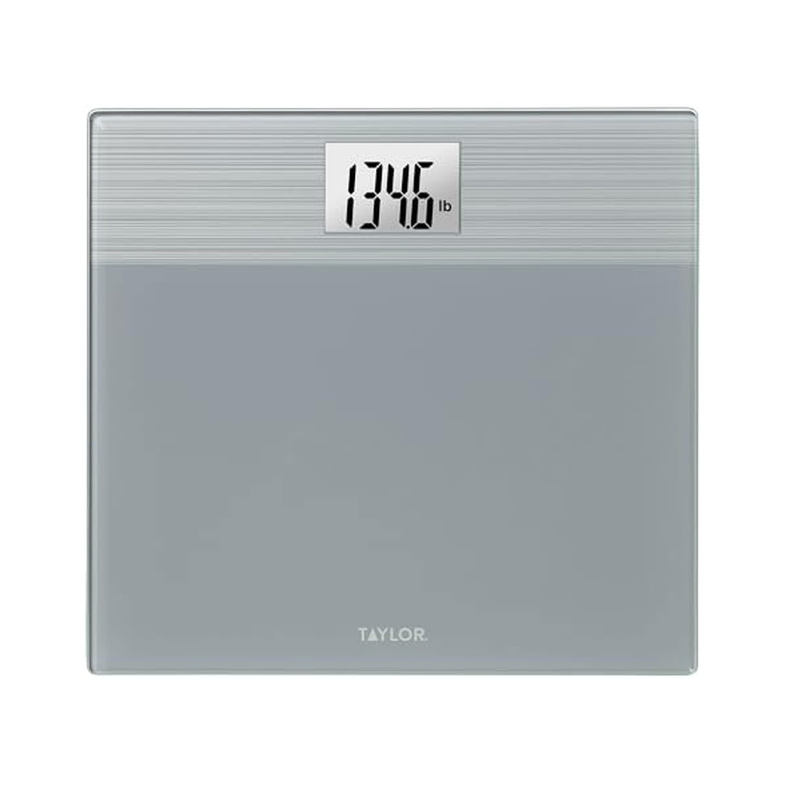 Taylor Digital Bathroom Scale –  Stainless Steel Gray Platform , 500 lb Capacity