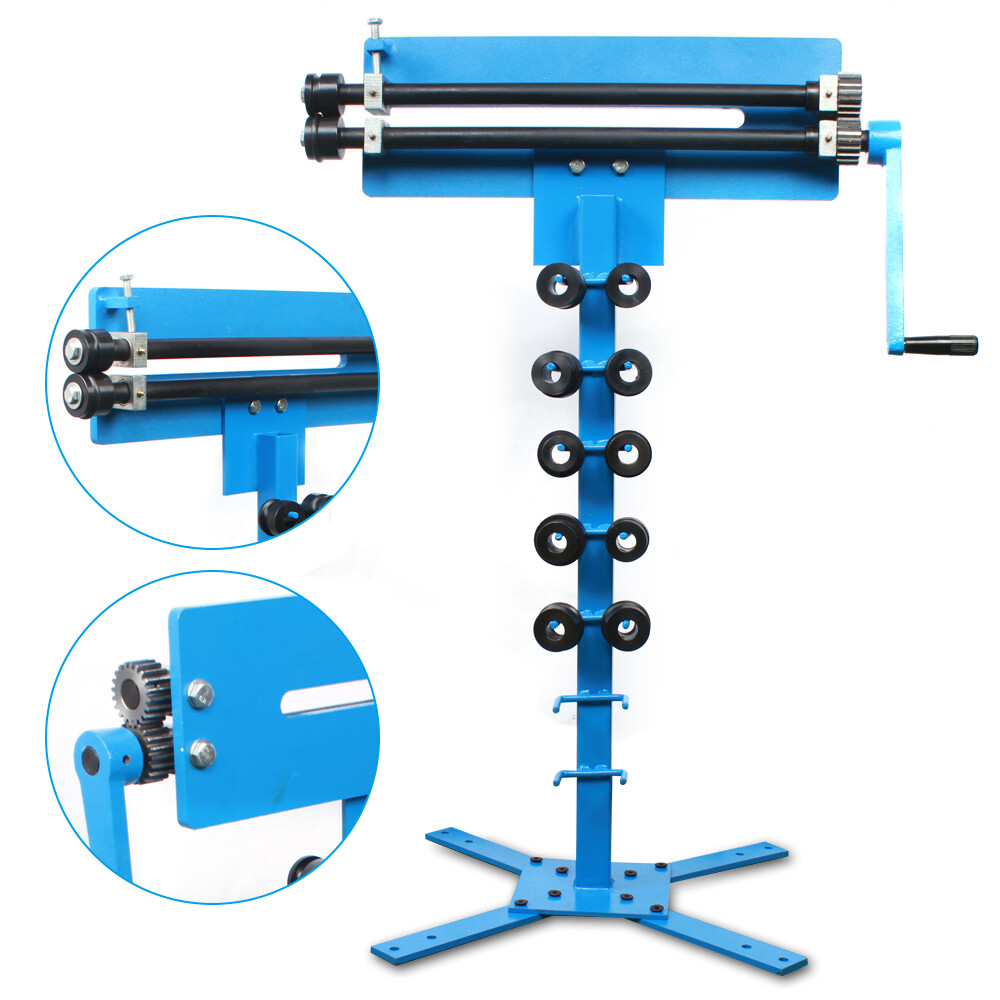 Manual Bead Roller Set with 6 Profile Rollers for Metal Bending