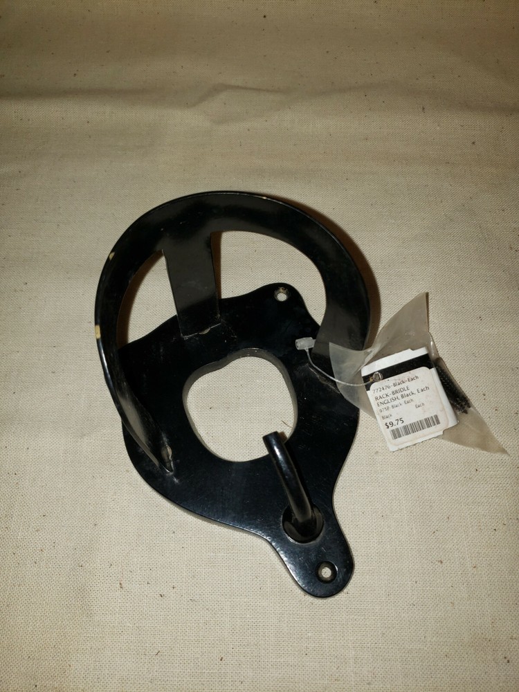Wall mount English bridle Rack, Black